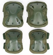 Наколінники + налокітники тактичні (комплект) GJP X-форма Olive 14709