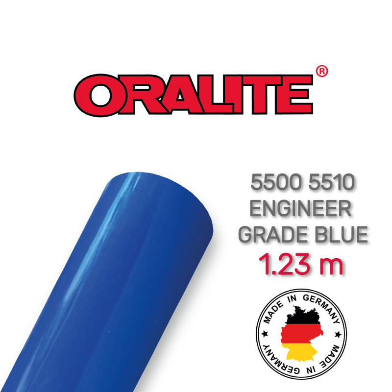 Світловідбиваюча синя плівка (інженерна) - ORALITE 5500 5510 050 Engineer Grade Blue 1.235 м