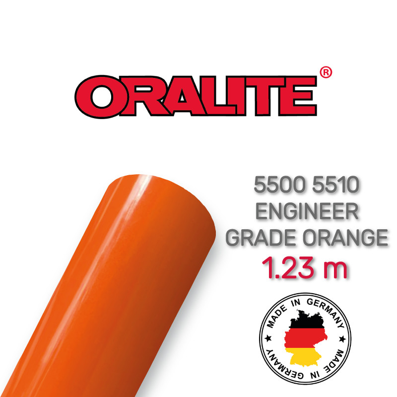 Світловідбиваюча помаранчева плівка (інженерна) - ORALITE 5500 5510 035 Engineer Grade Orange 1.235 м