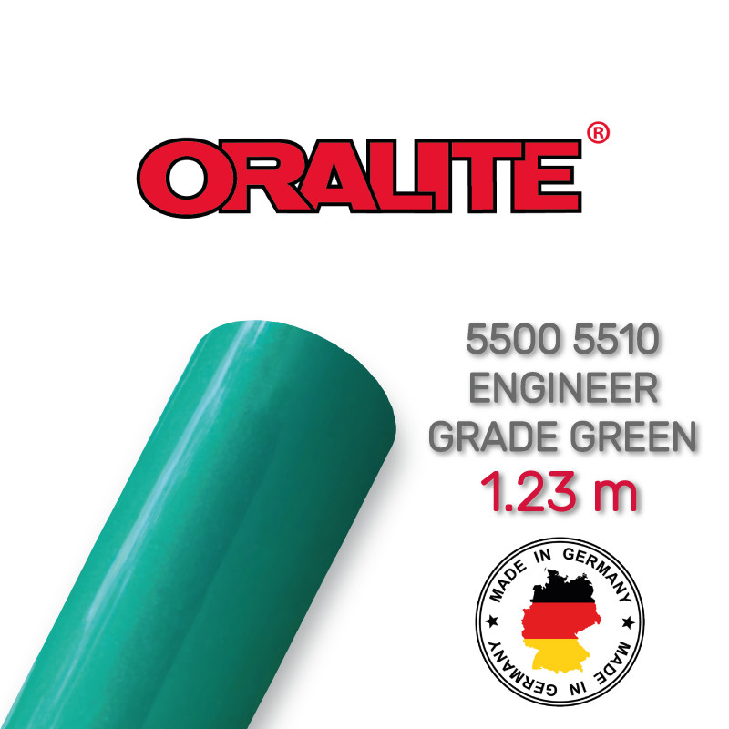 Світловідбиваюча зелена плівка (інженерна) - ORALITE 5500 5510 060 Engineer Grade Green 1.235 м