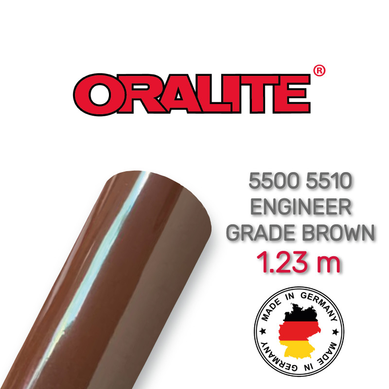 Світловідбиваюча коричнева плівка (інженерна) - ORALITE 5500 5510 080 Engineer Grade Brown 1.235 м