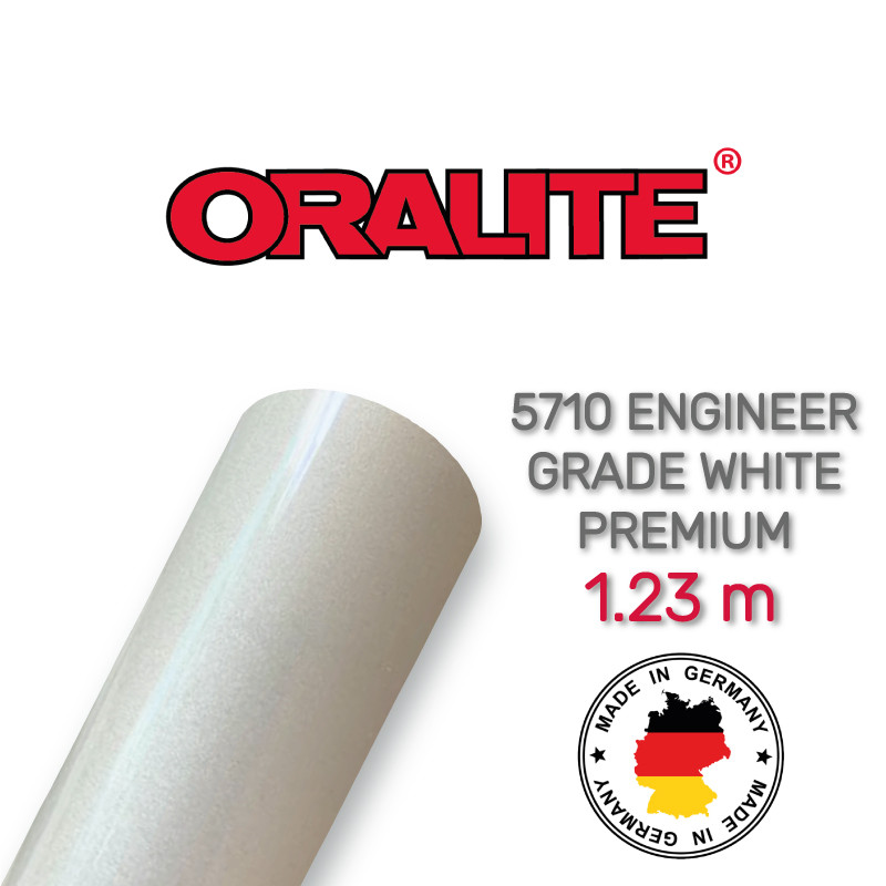 Світловідбивна біла плівка (інженерна преміум) — ORALITE 5710 Engineer Grade Premium White 1.235 м