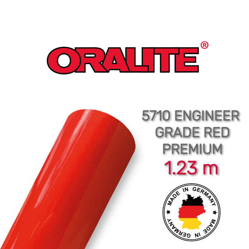 Світловідбивна червона плівка (інженна преміум) — ORALITE 5710 Engineer Grade Premium Red 1.235 м