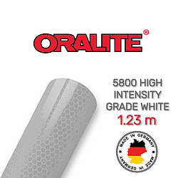 Високоінтенсивна світловідбивна біла плівка (стільники) — ORALITE 5800 High Intensity Grade White 1.235 м