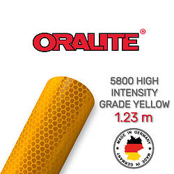 Високоінтенсивна світловідбивна жовта плівка (стільники) — ORALITE 5800 High Intensity Grade Yellow 1.235 м