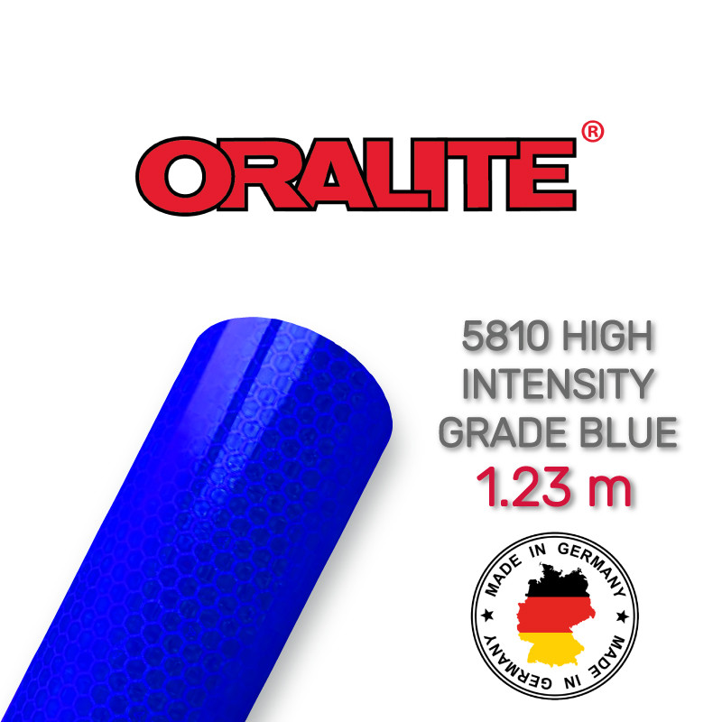 Високоінтенсивна світловідбивна синя плівка (стільники) — ORALITE 5810 High Intensity Grade Blue 1.235 м