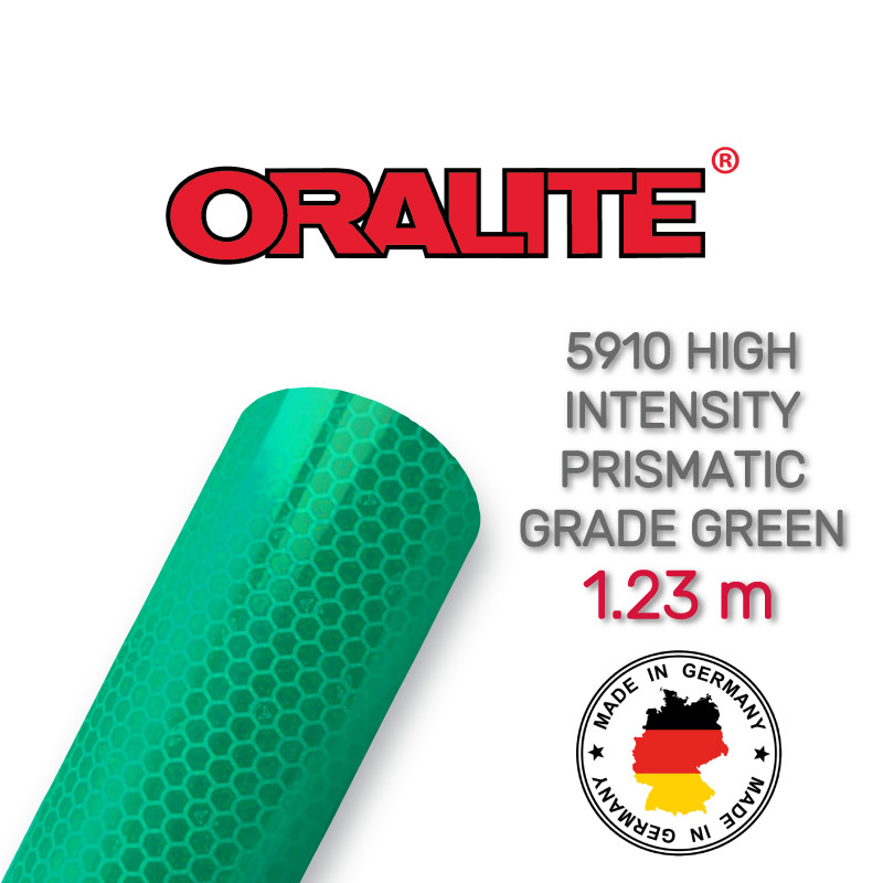 Призматична відбивна зелена плівка — ORALITE 5910 060 High Intensity Prismatiс Grade Green 1.235 м