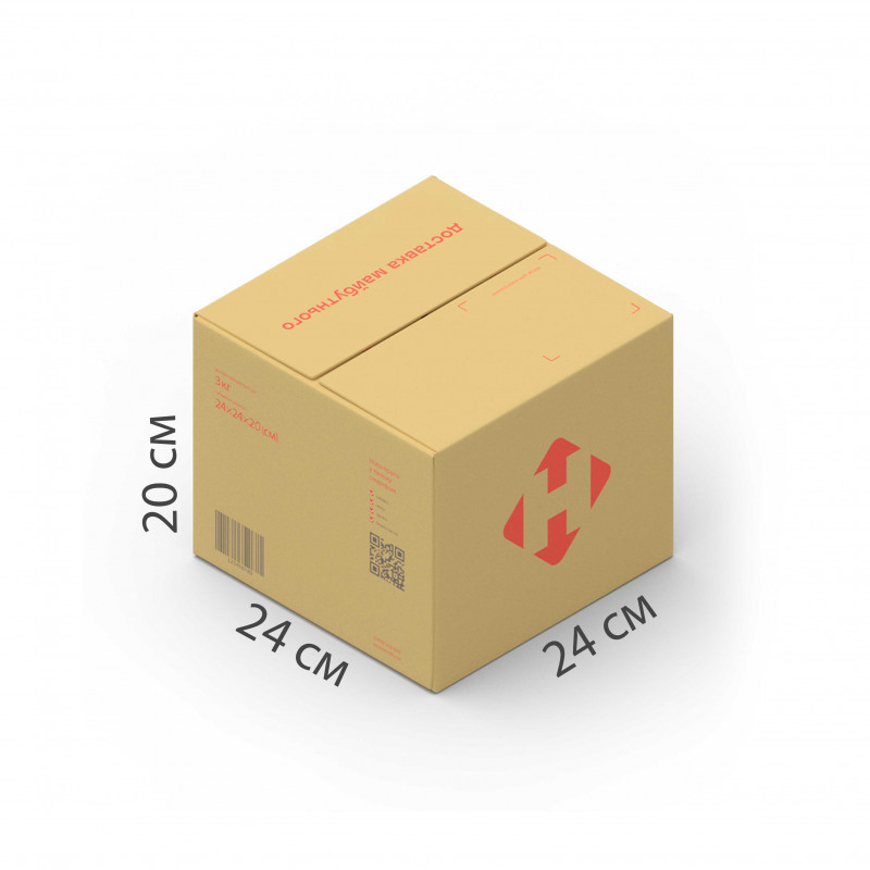 Коробка Нової Пошти 24х24х20 см (3 кг) для транспортування товару, фото 1