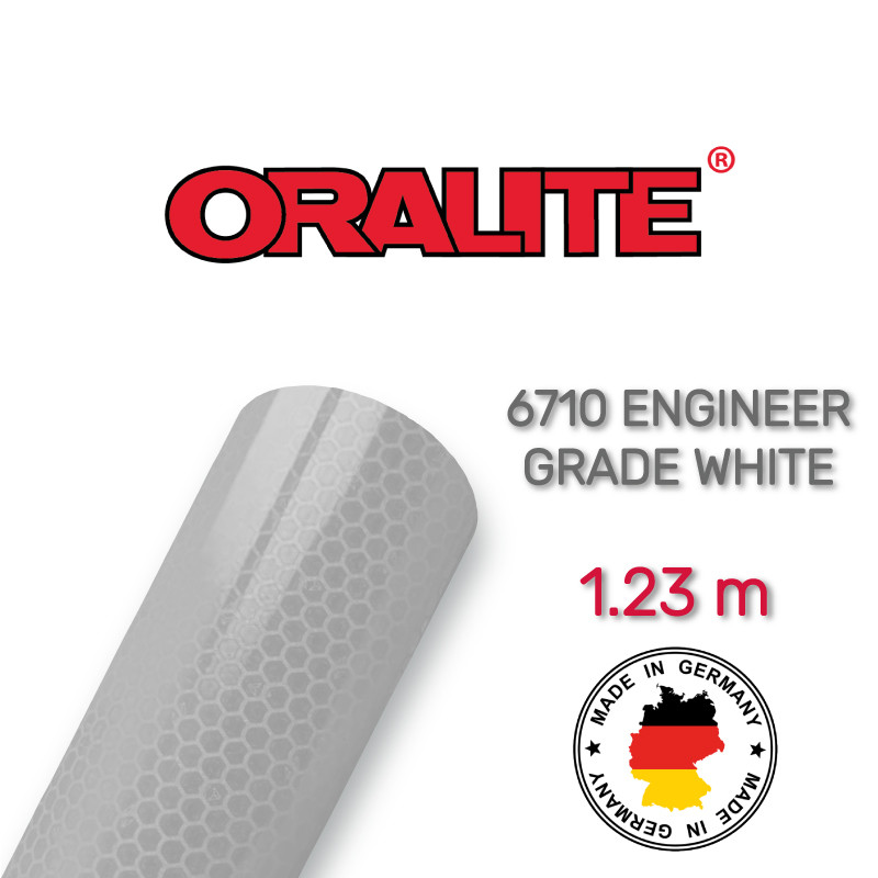 Світловідбивна призматична біла плівка (стільники) — ORALITE 6710 Engineer Grade White 1.235 м