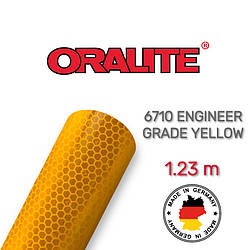 Світловідбивна призматична жовта плівка (стільники) — ORALITE 6710 Engineer Grade Yellow 1.235 м