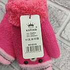 Рукавички дитячі вовняні подвійні з хутром відворот Корона 5831 S асорті 13см ПДЗ-170092, фото 5