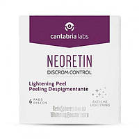 Пилинг в дисках Осветляющий Cantabria Neoretin Discrom Control Lightening Peel 6*1 мл