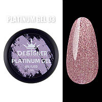 Гель - платинум Platinum Gel Designer Professional (Дизайнер Профессионал) с шиммером, 5 мл 3