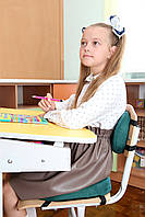 Комплект дитячих ортопедичних подушок для сидіння School Comfort, Correct Shape® (М1, М2) вік 5-10 років смарагдовий