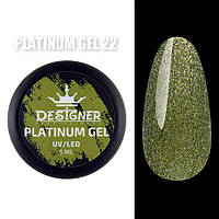 Гель - платинум Platinum Gel Designer Professional (Дизайнер Профессионал) с шиммером, 5 мл 22