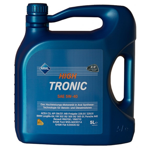 Моторне масло ARAL High Tronic 5w40 5л