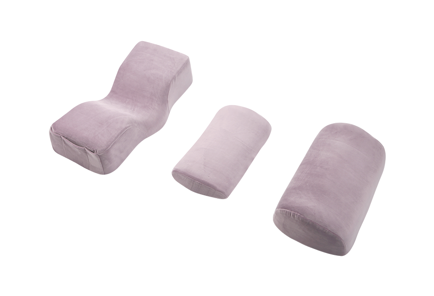 Комплект з трьох ортопедичних подушок для нарощування вій Beauty Balance® LASH фіолетовий