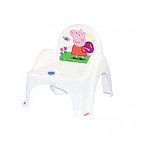 Горщик-крісло муз. Peppa Pig PO-068 white/pink