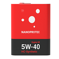 Моторное масло Nanoprotec 5w40 4л