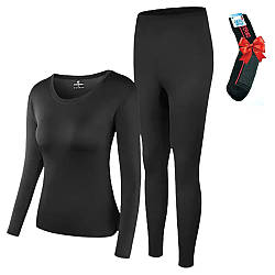 Комплект жіночої термобілизни BioActive (S-2XL) + Подарунок термошкарпетки / Термофутболка та підштанники