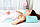 Подушка ортопедична під поперек для сну Roller Pillow Back (тенсел) Beauty Balance® блакитний, фото 4