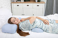 Ортопедична подушка під поперек для сну Roller Pillow Back (тенсел), фото 1