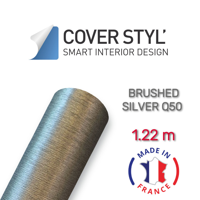 Brushed Silver Q50 — срібляста неполірована плівка 1.22 м
