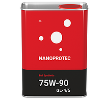 Трансмиссионное масло Nanoprotec Gear Oil 75w90 GL-4/5 1л СИНТЕТИКА