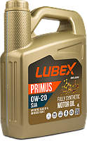 Моторное масло LUBEX PRIMUS SJA 0W-20 4л API SN/RC