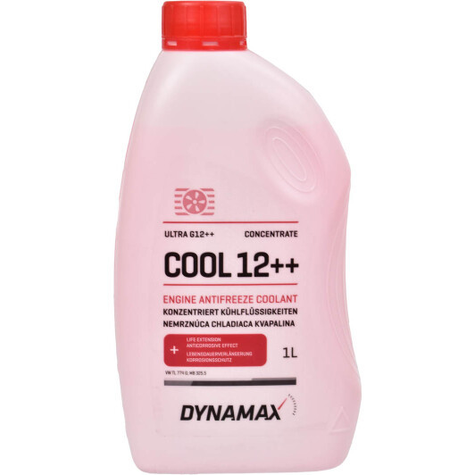 Антифриз DYNAMAX COOL ULTRA G12 ++ 1л (Червоний)