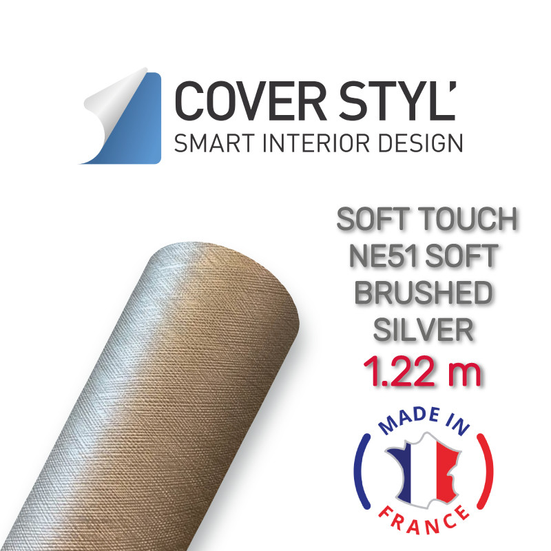 Матова срібляста плівка - Solar Screen Cover Styl Soft Touch NE51 Soft Brushed Silver 1.22 m