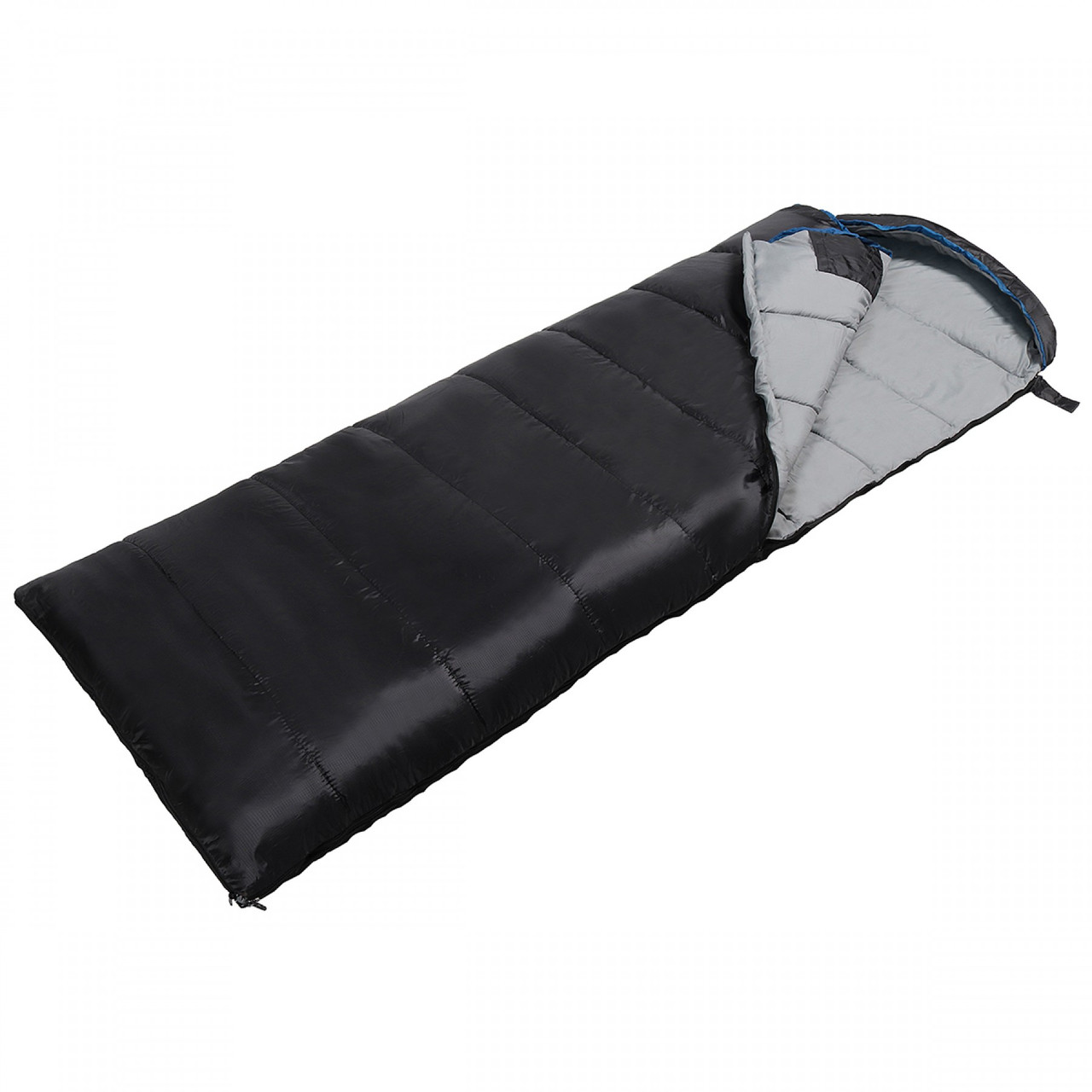 Спальный мешок (спальник) одеяло SportVida SV-CC0073 -3 ...+ 21°C L Black/Grey . - фото 5 - id-p1664305615