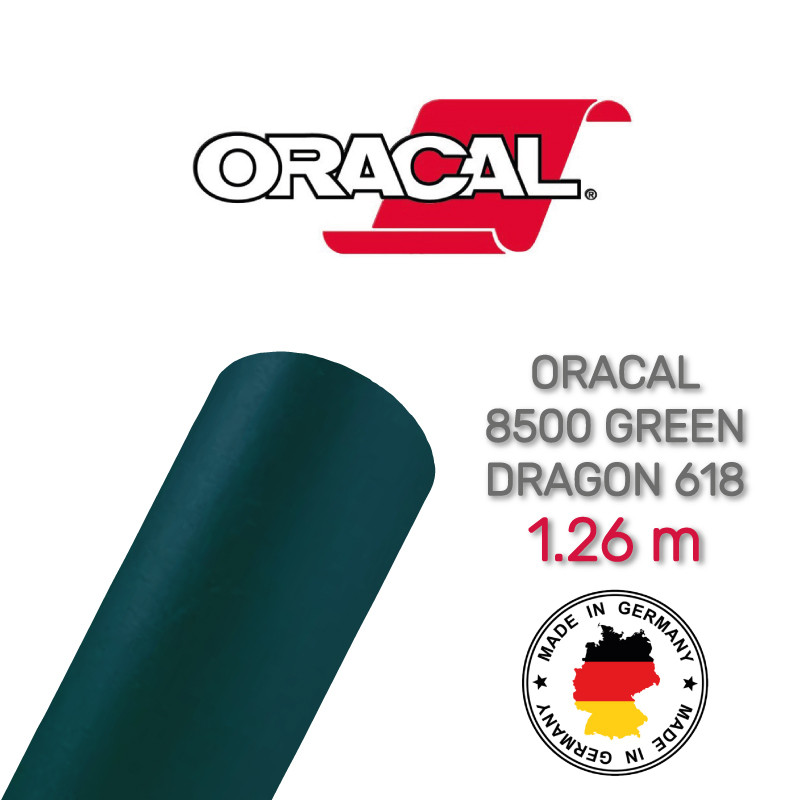 Oracal 8500 Green Dragon 618 1.26 m (Світлорозсіювальна зелена дракон плівка)