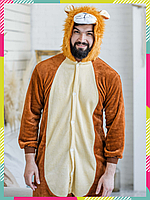 Кигуруми лев Kigurumirev Кигуруми для взрослых, Кигуруми для мужчин XL 175 - 185 см