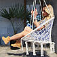 Підвісне крісло-гойдалка (плетене) з подушкою Springos SPR0026 Biege ., фото 3