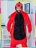 Пижама Красный крокодил Kigurumirev Кигуруми для взрослых, Кигуруми для мужчин