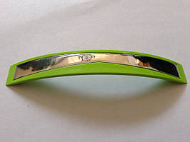 Ручка меблева "YAKA" 128 мм хром зелена