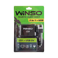 Розгалужувач гнізда прикурювача WINSO з запобіжником + 1xUSB 200120