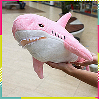 Акула из икеи ОГРОМНАЯ 100 см, Мягкая игрушка акула Блохэй Shark doll Розовая