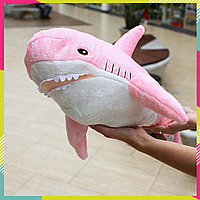Акула из икея ОГРОМНАЯ 140 см, Мягкая игрушка обнимашка акула икеа Блохэй Shark doll IKEA розовая