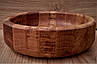 Дерев'яна тарілка-салатниця  кругла Woodini D 200 мм һ 60 мм дуб, фото 3