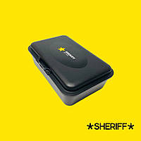 Ланч бокс (контейнер для еды) черный Sheriff, объем 750 мл. \ Lunch box Black