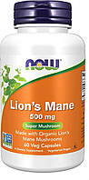 NOW Foods Lion's Mane (ежовик гребенчатый) 500 mg 60 Caps