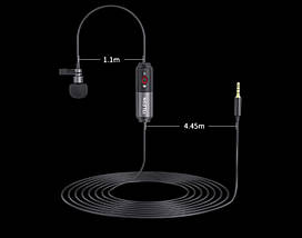 Мікрофон петличний для смартфона Telesin MIC-LAV02, фото 5