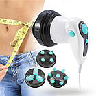 Вібромасажер антицелюлітний масажер 3 режими 4 насадки роликовий з ІК підігрівом, фото 7