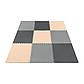 Мат-пазл (ласточкин хвіст) 4FIZJO Mat Puzzle EVA 180 x 180 x 1 cм 4FJ0158 Black/Grey/Biege ., фото 2