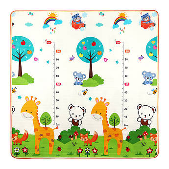 Розвиваючий дитячий килимок двосторонній 4FIZJO KIDS 180 x 180 x 1 см 4FJ0161 .
