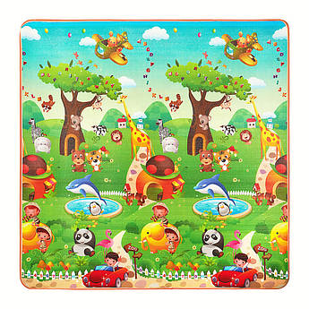 Розвиваючий дитячий килимок двосторонній 4FIZJO KIDS 180 x 180 x 1 см 4FJ0164 .