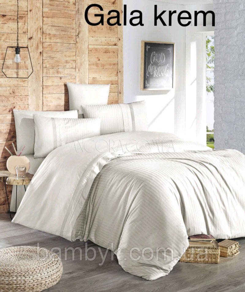 Сімейна Постільна Білизна (ранфорс deluxe) "GALA KREM" Issi Home