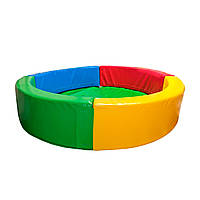 Детский игровой сухой бассейн манеж Hop-Hop "Круг" ВП 200х200х40 см, Разноцветный
